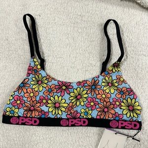 PSD Neon Flower bralette size small